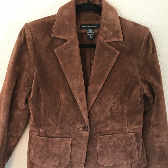 Ny Co Suede Leather Jacket Gently Worn 